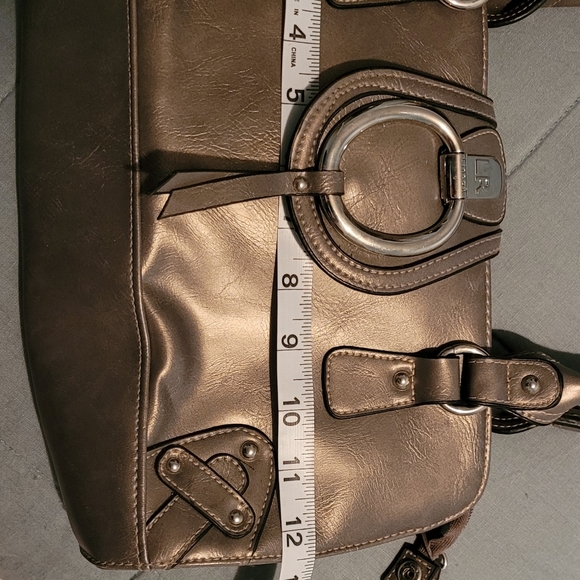 Grey Metallic Satchel - Picture 7 of 10